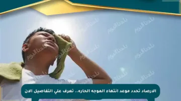 الأرصاد تحدد موعد انتهاء الموجة الحارة.. تعرف على التفاصيل الآن